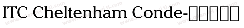 ITC Cheltenham Conde字体转换